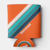 レトロLifeguardストライプの名前 缶クーラー (裏面)