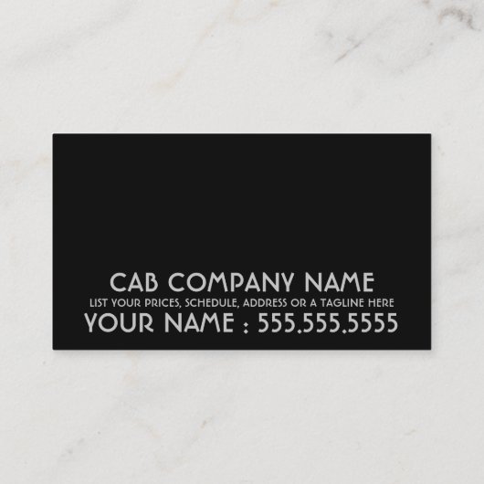 レトロLIMO名刺 名刺 (裏面)