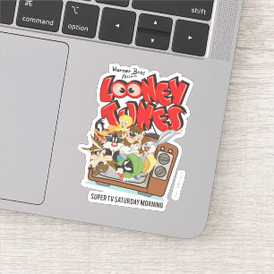 レトロLOONEY TUNES™がTVで破裂 シール