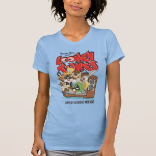 レトロLOONEY TUNES™がTVで破裂 Tシャツ