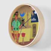 レトロMCMティキ 壁時計 (傾斜)