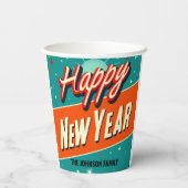レトロMCMハッピーニューイヤー 紙コップ (裏面)