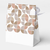 レトロMCMパターン – ニュートラルカラー – ブライダルシャワー フェイバーボックス (裏面サイド)