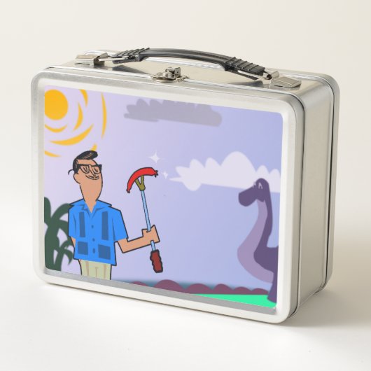 レトロMCMミニゴルフ メタルランチボックス (正面)