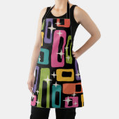 レトロMCM抽象芸術原子年齢パターン エプロン (インサイチュ)