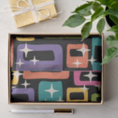 レトロMCM抽象芸術原子年齢パターン 薄葉紙 (ギフト)