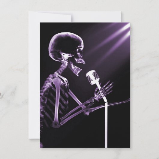 レトロMIC紫で歌うX線視覚骨格 招待状 (正面)