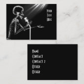 レトロMIC - B&WでX線の骨組に歌うこと 名刺 (正面/裏面)