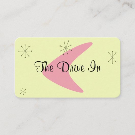 レトロMid Centuryの名モダン刺 名刺 (正面)