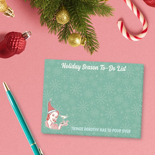 レトロMidcentury女モダン性カスタムTo-Doリスト ポストイット