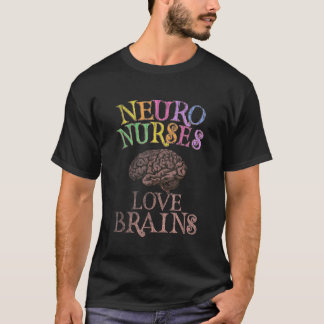 レトロNEUROナースLOVE BRAINSこれは私の怖いPaである Tシャツ