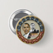 レトロObama/JFKボタン 缶バッジ (正面&裏面)