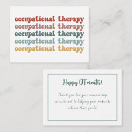 レトロOT職業セラピーOT学校学生 ノートカード