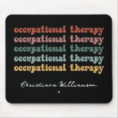 レトロOT職業セラピーOT学校学生 マウスパッド (正面)