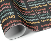 レトロOT職業セラピーOT学校学生 ラッピングペーパー (ロールコーナー)