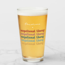 レトロOT職業セラピーOT パーソナライズされた タンブラーグラス