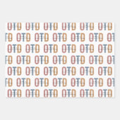 レトロOTD職業病セラピー ラッピングペーパーシート (正面)