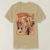 レトロPhonezillaブラック Tシャツ (デザイン正面)