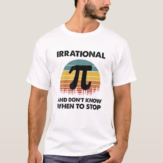 レトロPi Day Isoritable Number先生学生マット Tシャツ (正面)
