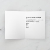 レトロPramのベビー付きベビーシャワー用カード 招待状 (内部)