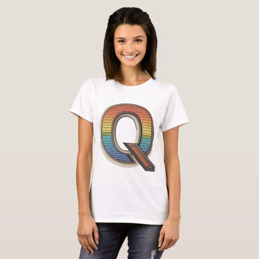 レトロ'Q' Tシャツ (正面フル)