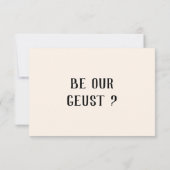 レトロQRコード手書きフローラ予測できな結婚 出欠カード (裏面)