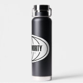 レトロRickおよびMorty C-137寸法バッジ ウォーターボトル (背面)