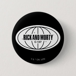 レトロRickおよびMorty C-137寸法バッジ 缶バッジ