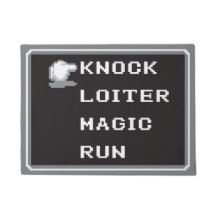 レトロRPGメニュードア・マット18" x 24" (8ビット)