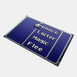 レトロRPGメニュードア・マット24" x 36" (16ビット) ドアマット
