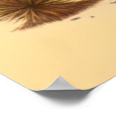 レトロRVとパームツリー ポスター (角)