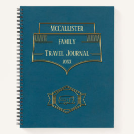 レトロRVキャンパー旅行仕訳帳 ノートブック