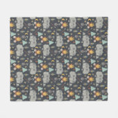 レトロRVキャンプフリースブランケット フリースブランケット (正面(横))