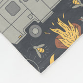 レトロRVキャンプフリースブランケット フリースブランケット (角)