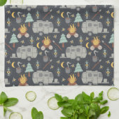 レトロRVキャンプ キッチンタオル (折り畳み)