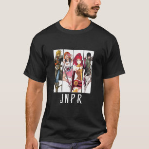 レトロRWBY日本のファンタジーキャラクターJNPR Tシャツ