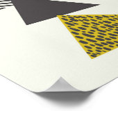 レトロSの様々な三角形のシームレスなパターン ポスター (角)