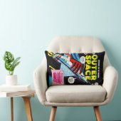 レトロSci-Fiアドベンチャー宇宙漫画カバー ランバークッション (椅子)