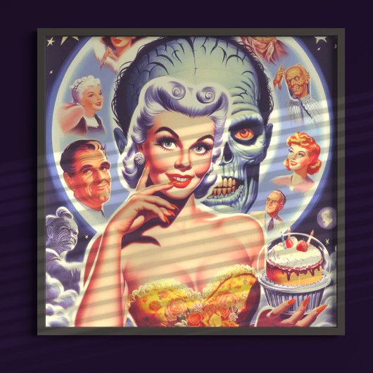 レトロSci-Fiピンアップ ポスター