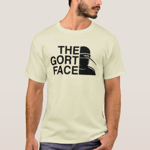 レトロSci-FiロボットGortロゴパロディ Tシャツ