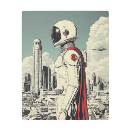 レトロSci-Fi銀河ガーディアン メタルプリント