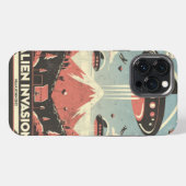レトロSFアドベンチャーiPhoneケース🚀👽 iPhoneケース (裏面横)