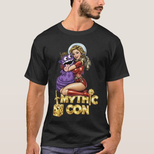 レトロSFガールTシャツ Tシャツ (正面)
