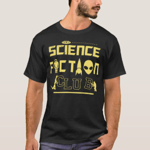 レトロSFクラブモンスターズサイエンスフィクションおたく Tシャツ