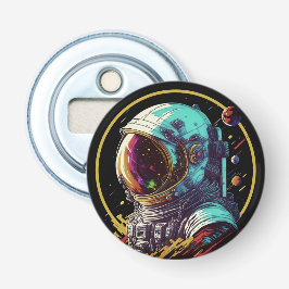 レトロSFサイバーパンク宇宙飛行士ボトルオープナー 栓抜き
