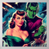 レトロSFピンアップ ポスター (正面)