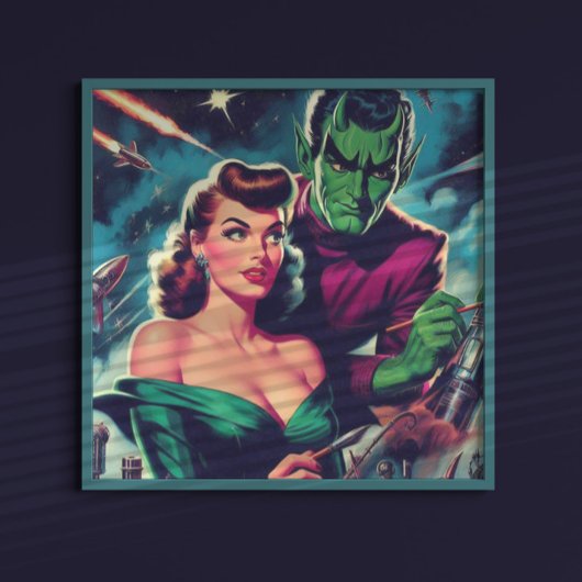 レトロSFピンアップ ポスター