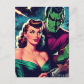 レトロSFピンアップ ポストカード (正面)