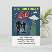 レトロSFポスターバースデーパーティー 招待状 (スタンド正面)