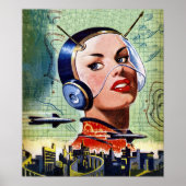 レトロSFポスター ポスター (正面)